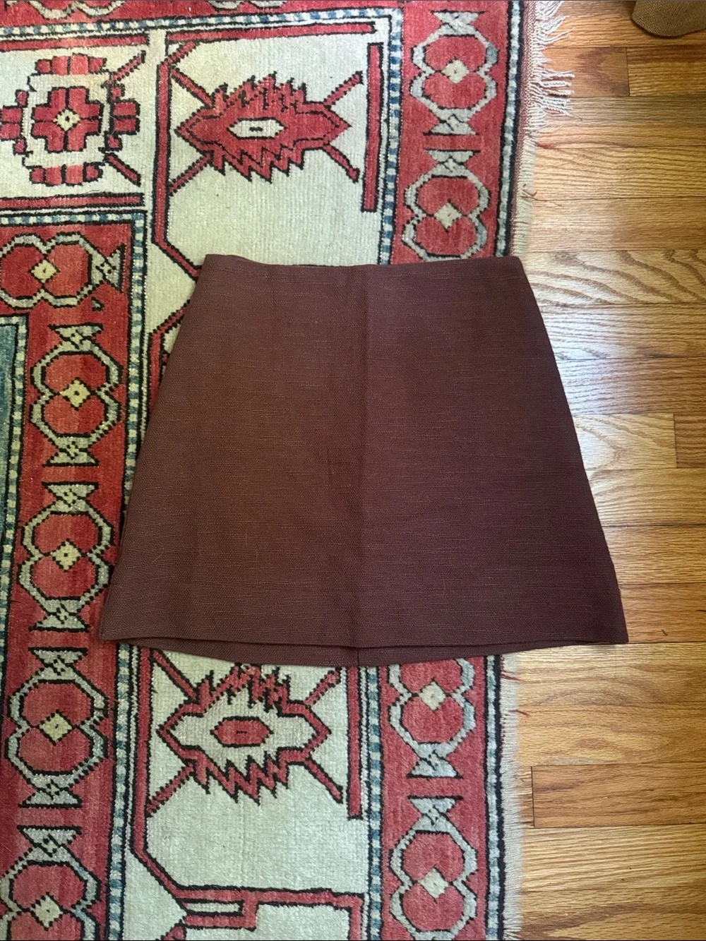 Julia Amory Gidget A-Line Brown Mini Skirt XS NEW WITH TAGS